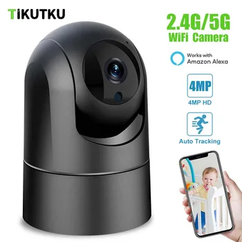 5G wi-Fi Câmera IP 2K 4MP Bebê Pet Monitor Interior para Casa de Segurança de Proteção de Mini Vídeo de uma câmara de Vigilância CCTV AI de Rastreamento Alexa