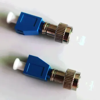 FC-LC LC-FC fibra óptica adaptador de conversão de conjunto acoplador adaptador de flange único modo de FC masculino-LC feminino