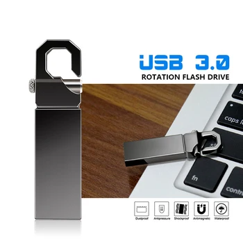 De alta Velocidade USB 3.0 Flash Drive 128GB 64GB 32GB 16GB 8GB de Metal Pen Drive de 256GB Stick USB 1 TB 2 TB Pendrive 512GB de Memória stick