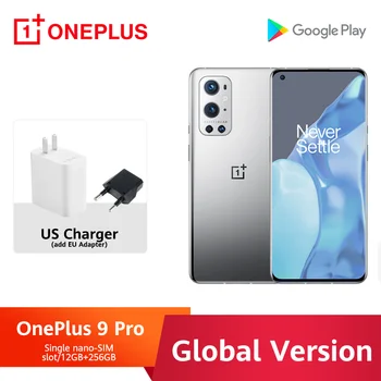 Versão Global OnePlus 9 Pro 5G Celular 9Pro 12 de 256GB Snapdragon 888 120Hz Fluido de Exibição Hasselblad 50MP Câmara de 50W sem Fio