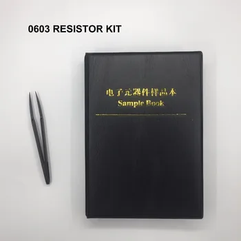 Frete grátis 8500pc 1% 0603 resistor smd kit 0603 resistor variedade de livros de amostras para o resistor livro 170value*50pc resistor pack