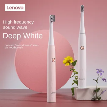 A Lenovo Escova De Dentes Elétrica Recarregável Totalmente Automático Inteligente, Escova De Dentes Corpo Mole Impermeável Cabeça Da Escova Escova De Dentes Elétrica