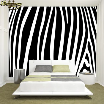beibehang papel de parede Preto branco moda zebra papel de parede personalizado mural de parede mural quarto grande sala de estar pano de fundo