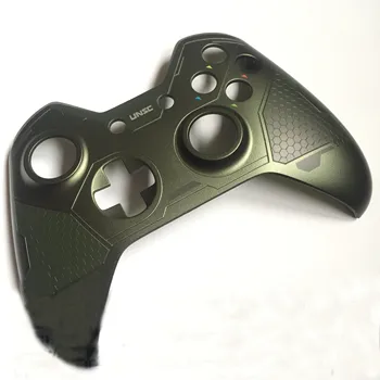 5PCS Textura Verde Limited Edition frente shell Para o Xbox, uma Alça tampa de substituição Master Chief Identificador de Frente Shell