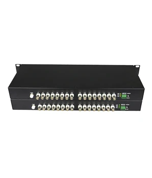 1080P AHD câmera para o conversor dos meios da fibra de 16 canais de vídeo com RS485 a fibra conversor para AHD 2MP/1.3 MP/1MP câmera do CCTV