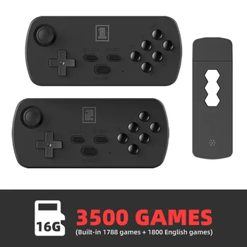 Sapo USB Portátil e sem Fio de 4K de Vídeo HD Retro Jogo de Console Construir Em 900+ Jogos Dupla Gamepad sem Fio para o Console de jogos SEGA