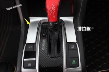 Lapetus Mudança da Transmissão da Caixa de Engrenagem Tampa do Painel de Guarnição Kit Para Honda Civic de 2016 - 2020 ABS Acessórios de Interior Montar o Kit