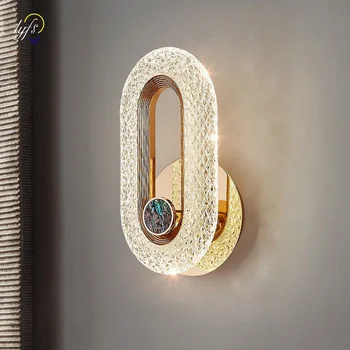 Moderna LED Lâmpada de Parede Indoor da Iluminação Para a Casa de Cabeceira, Candeeiros de Quarto Sala Decoração Nórdica Luxo Luz do Estudo de Luxo