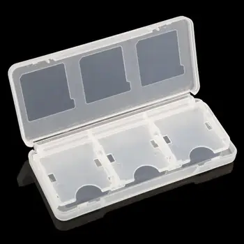 Plástico de Luz Portátil Novo 6 in1 Jogo Card Case Caixa para o Nintendo DS Lite NDSL Jogo de NDS Cartão de Caso, a Proteção do Fácil tomar Caso
