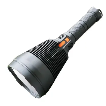 DIODO emissor de patrulha USB recarregável lanterna vermelho amarelo azul lente de longo alcance farol com lâmpada portátil
