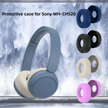 Adequado para Sony WH-CH520 Auricular de Silicone Protetora Capa de Poeira 2PCS Preto Azul Rosa Branco