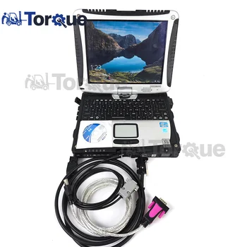 CF19 Laptop+para a MITSUBISHI Forklift 16A68-00500 para carro de Elevação do Monitor de Dados de Impressora Ferramenta de Diagnóstico