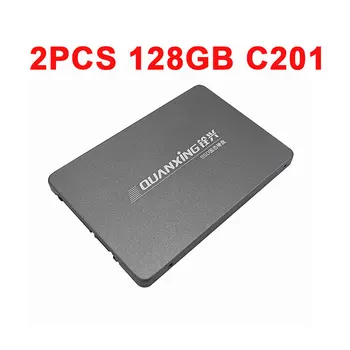 QUANXING C201 2PCS SSD de 128GB de estado sólido unidade de disco rígido de 2,5 polegadas SATA3.0 interface de C201 notebook series do ambiente de trabalho de atualização SATA série