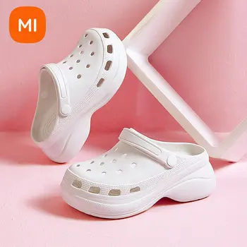 Xiaomi Youpin Mulheres Sandálias Grossas Plataforma Antiderrapante para o Par de Chinelos Exterior Praia de Slides Crianças Sandálias Leve de Sapatos
