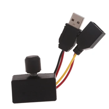 Tira de LED Dimmer Botão USB Fêmea para Macho do Cabo de Extensão para Tiras de LED, Luzes de Drop shipping
